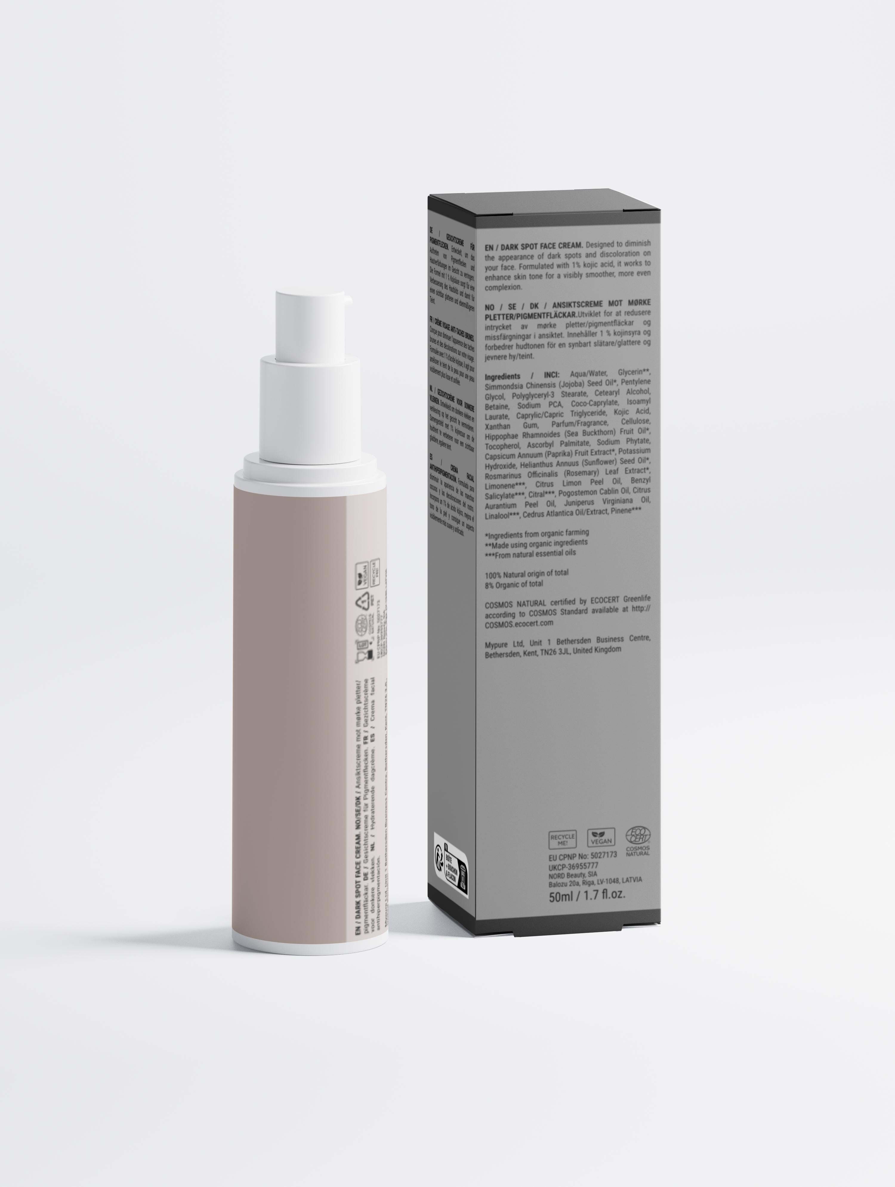 Dark Spot Face Cream with Kojic Acid