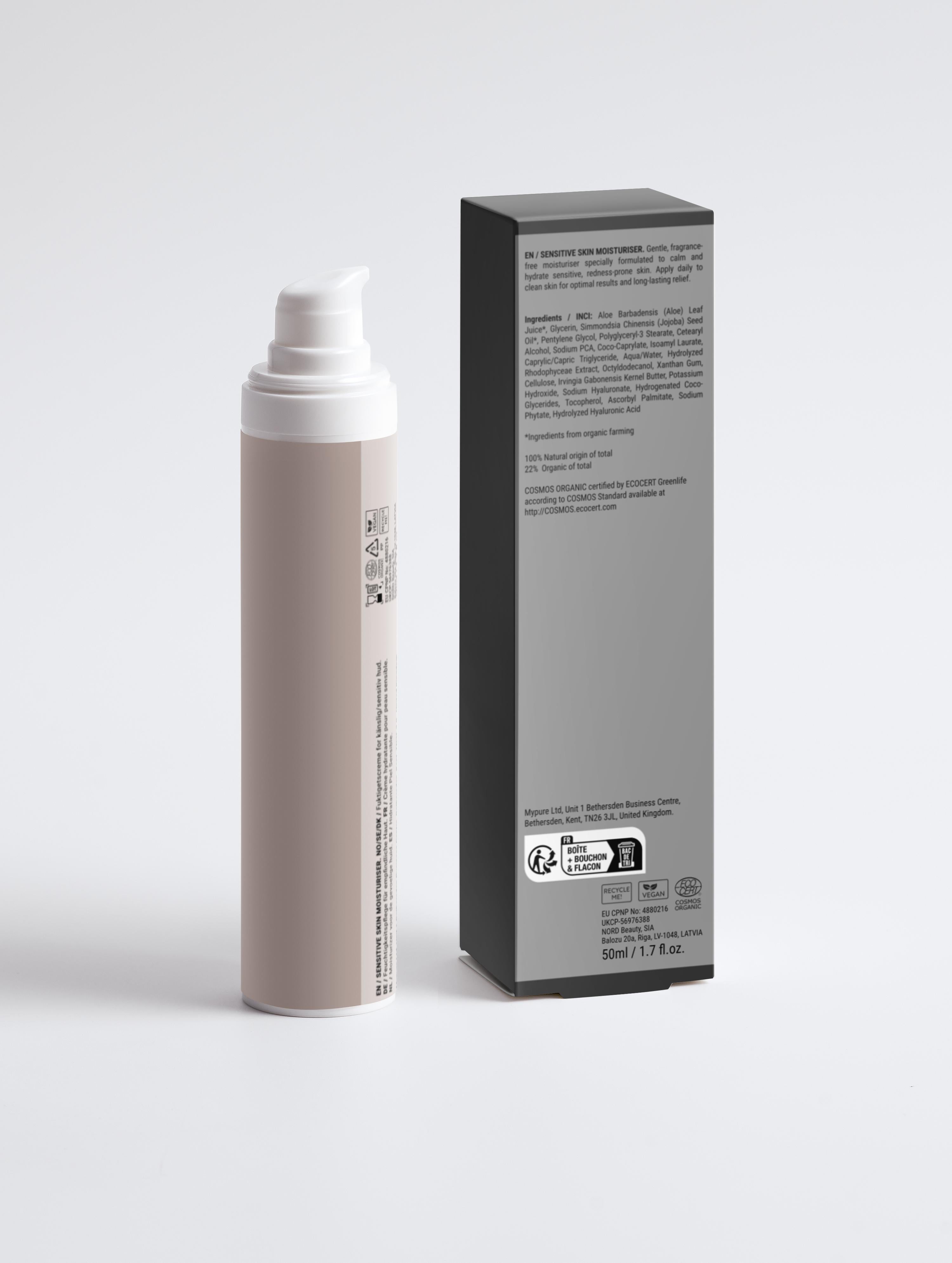 Sensitive Skin Moisturiser, Fragrance Free